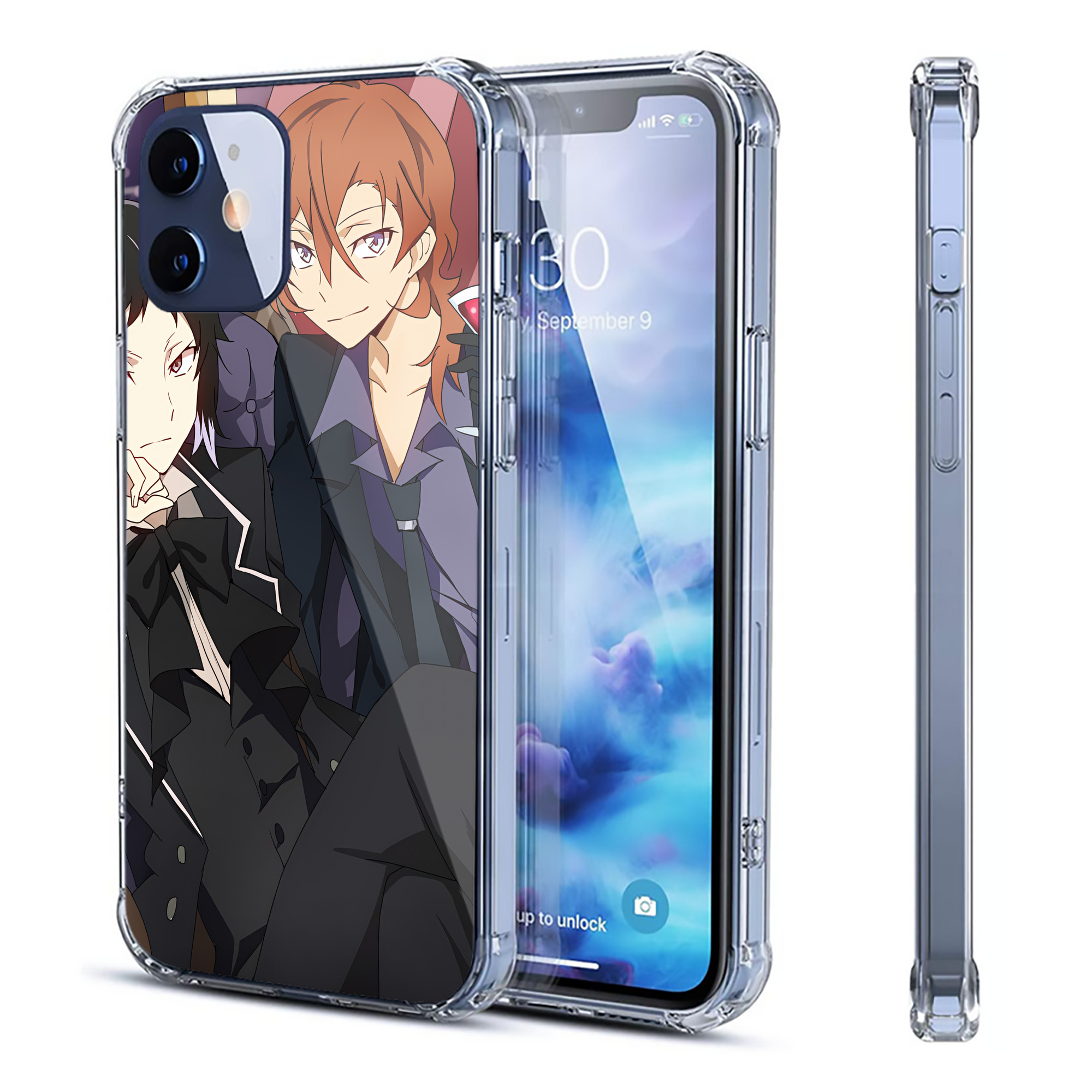 （画像用） 文豪ストレイドッグス Bungo Stray Dogs 【iPhone 12シリーズ対応】透明スマホケース（クリアソフトケース）